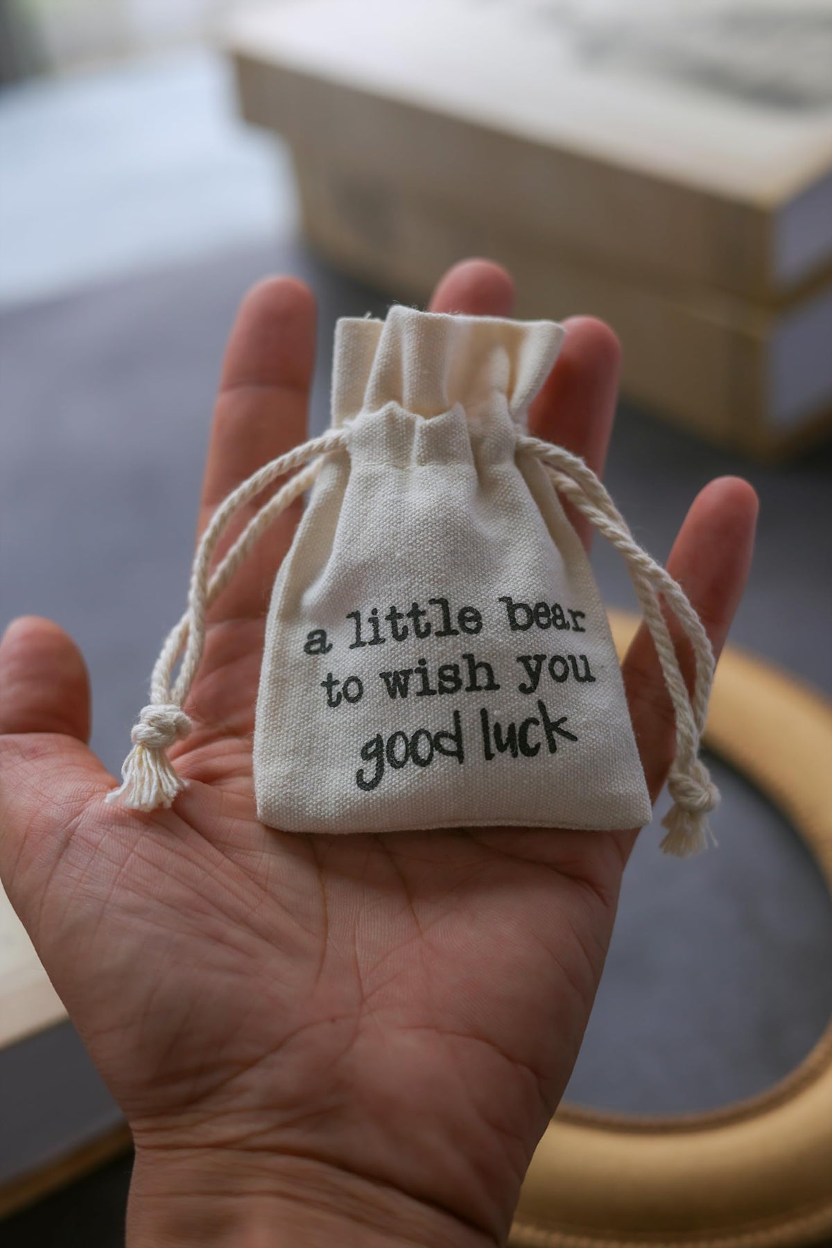 Good Luck Gift Pocket Bear — Encouragement Keepsake for Exams, Graduation, and More