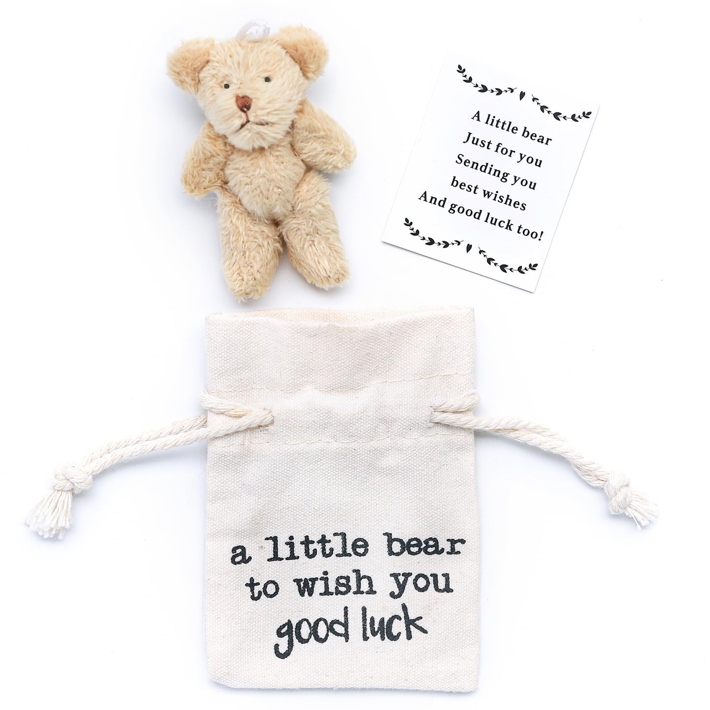 Good Luck Gift Pocket Bear — Encouragement Keepsake for Exams, Graduation, and More