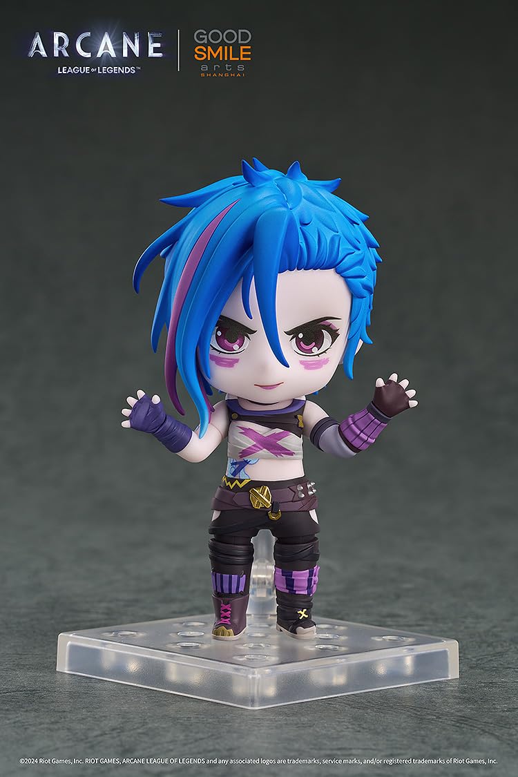 Good Smile Company Jinx Arcane Ver. Nendoroid Action Figure | Arcane x League of Legends Collectible
