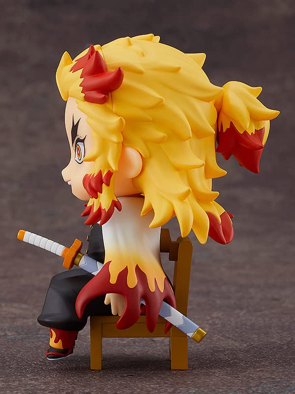 Good Smile Demon Slayer Kyojuro Rengoku Nendoroid Swacchao! Chair Display Figure – Desk-Friendly Collectible