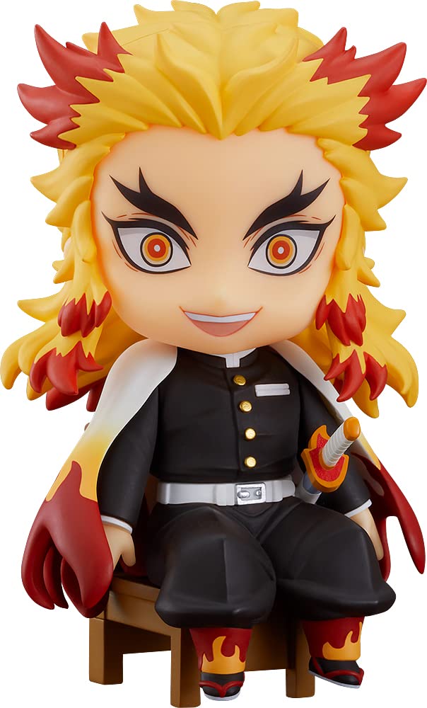 Good Smile Demon Slayer Kyojuro Rengoku Nendoroid Swacchao! Chair Display Figure – Desk-Friendly Collectible