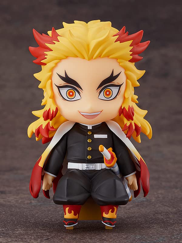 Good Smile Demon Slayer Kyojuro Rengoku Nendoroid Swacchao! Chair Display Figure – Desk-Friendly Collectible