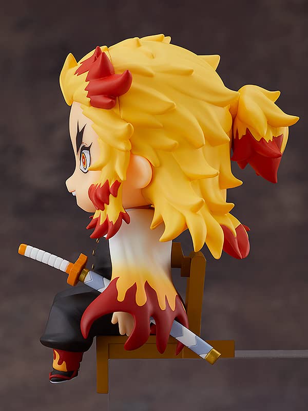 Good Smile Demon Slayer Kyojuro Rengoku Nendoroid Swacchao! Chair Display Figure – Desk-Friendly Collectible