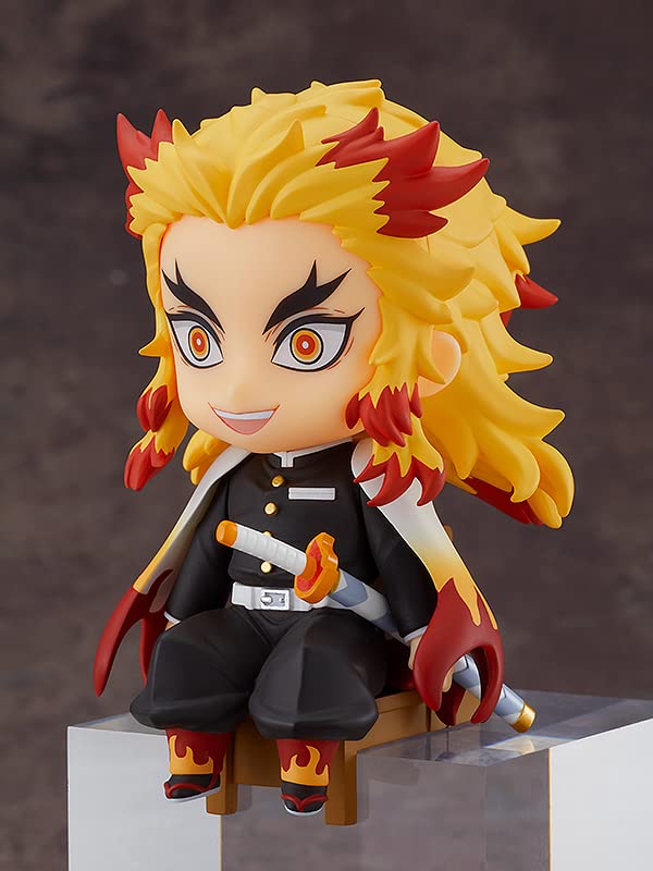 Good Smile Demon Slayer Kyojuro Rengoku Nendoroid Swacchao! Chair Display Figure – Desk-Friendly Collectible