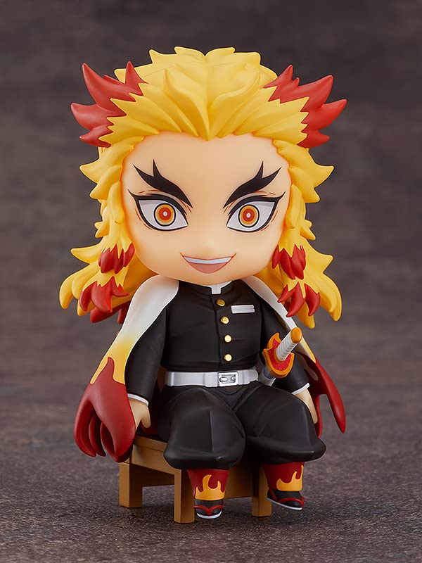 Good Smile Demon Slayer Kyojuro Rengoku Nendoroid Swacchao! Chair Display Figure – Desk-Friendly Collectible