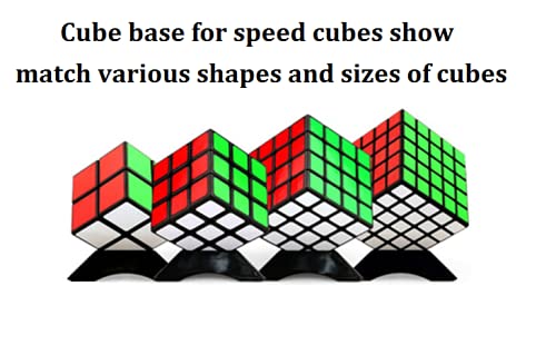 GoodCube Stand Plastic Speed Cube Holder – Black Base (5pcs)