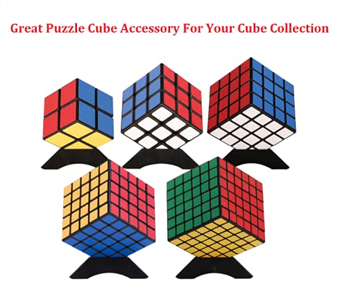 GoodCube Stand Plastic Speed Cube Holder – Black Base (5pcs)