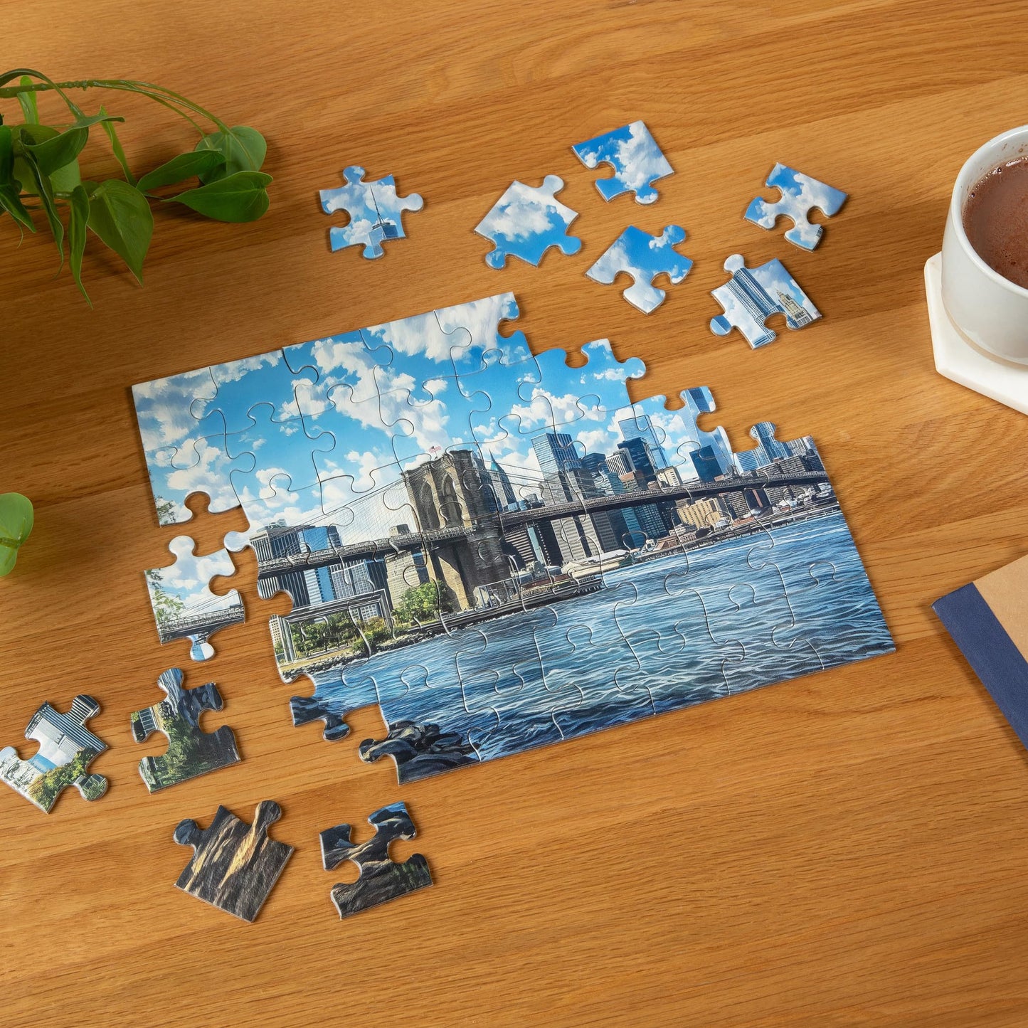 GoodDay Puzzles: Large 48-Piece Jigsaw – Easy Senior Puzzle (Brooklyn Bridge)