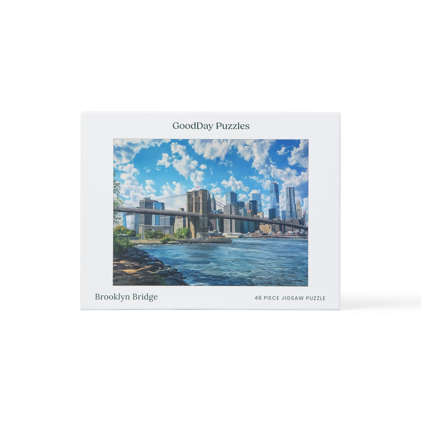 GoodDay Puzzles: Large 48-Piece Jigsaw – Easy Senior Puzzle (Brooklyn Bridge)