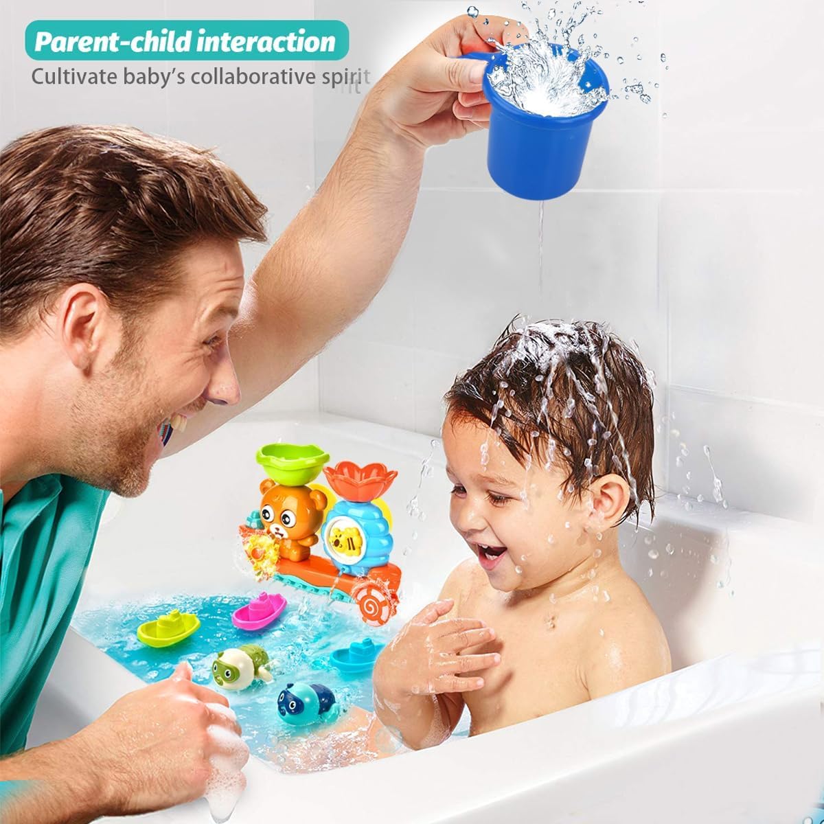 GOODLOGO Baby Bath Toys Set – 7-Piece Bath Toy Collection for Toddlers 18+ Months