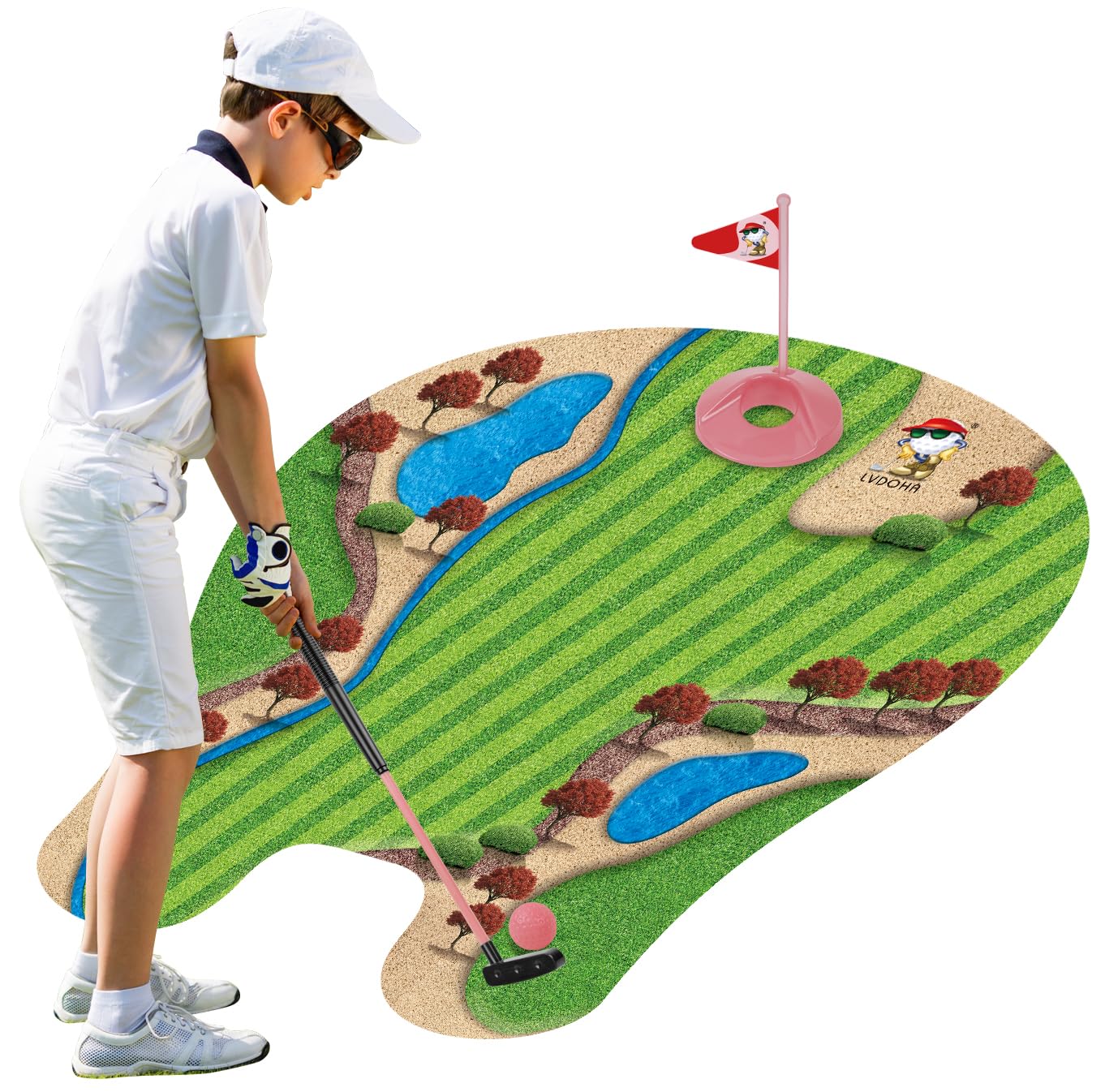 GOODLYSPORTS Toilet Golf – Mini Golf Game for Adults | Funny Gifts for Women & White Elephant