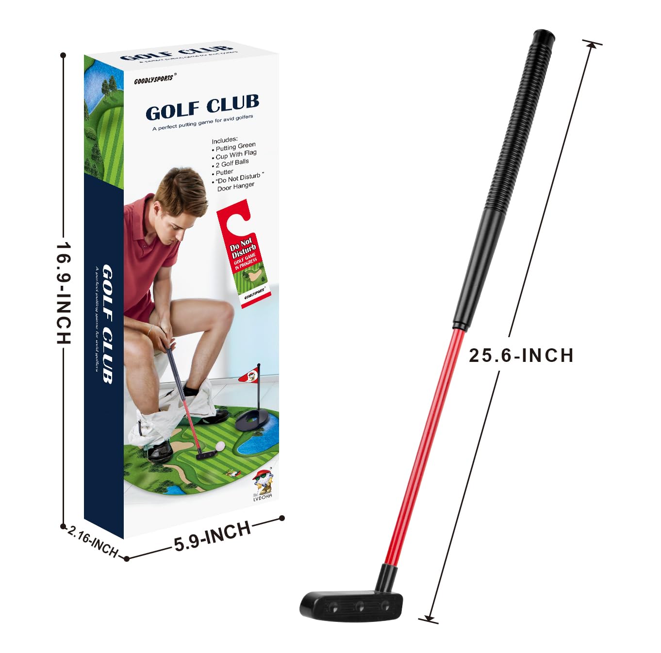 GOODLYSPORTS Toilet Golf – Fun Mini Golf Game for Adults