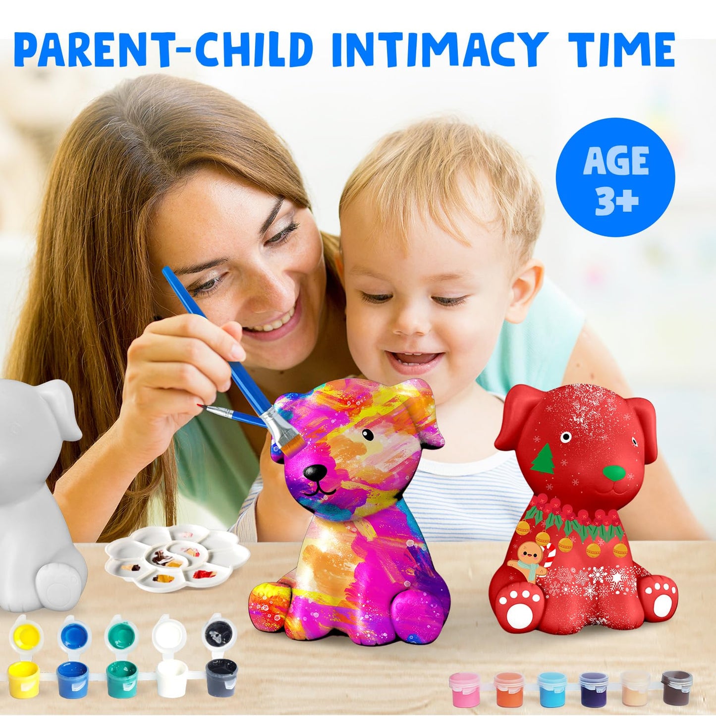 Goody King Paint Your Own Dog Lamp Kit – DIY Night Light for Kids