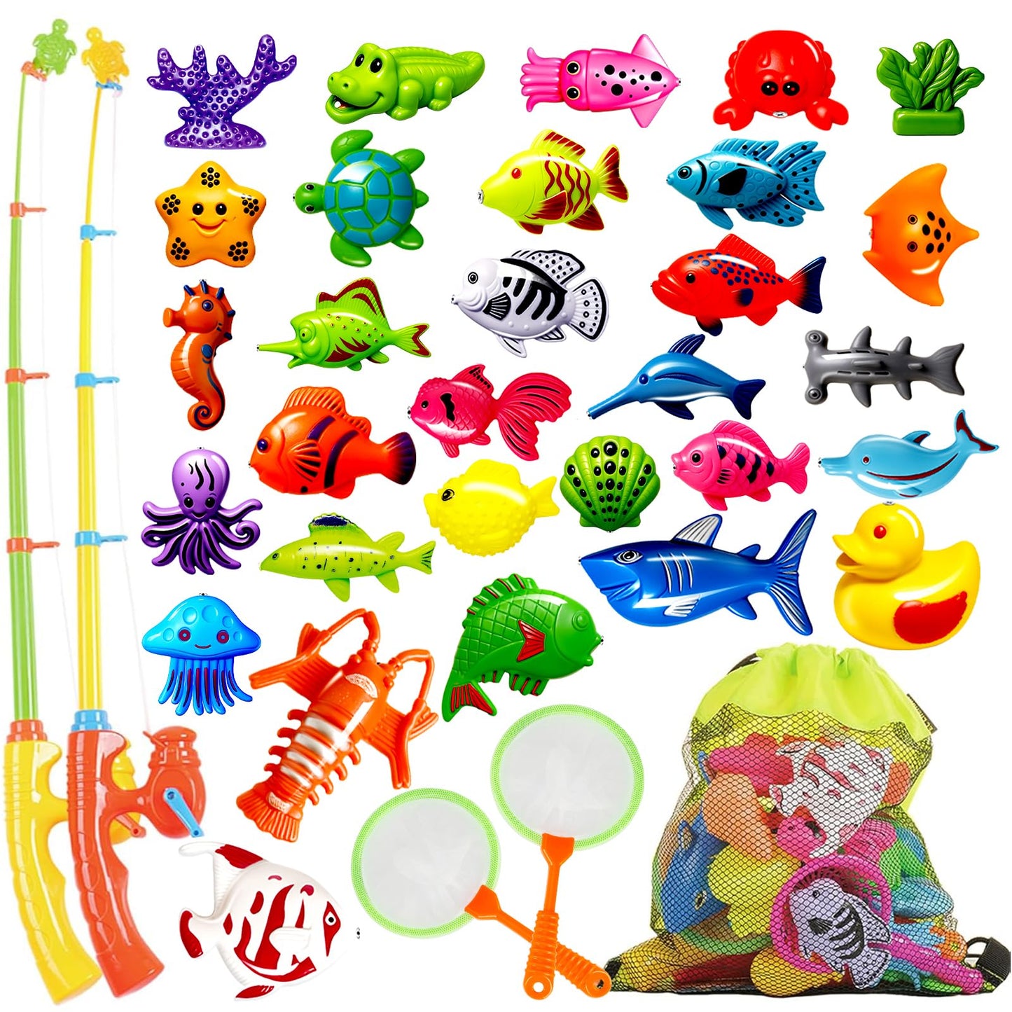 Goody King Magnetic Fishing Game for Kids – 2-Player Pool & Water Table Toy