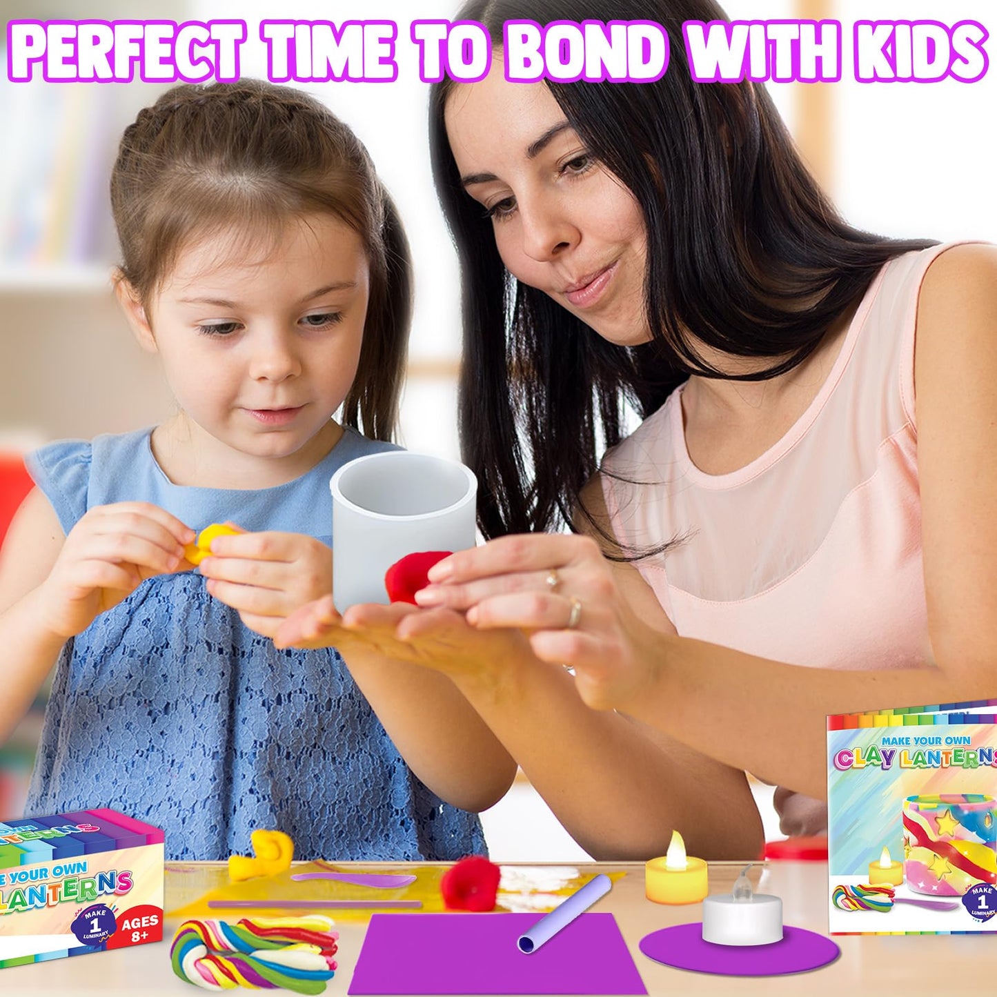 Goody King Make Your Own Clay Luminaries – DIY Light-Up Lantern Kit for Kids 8–12