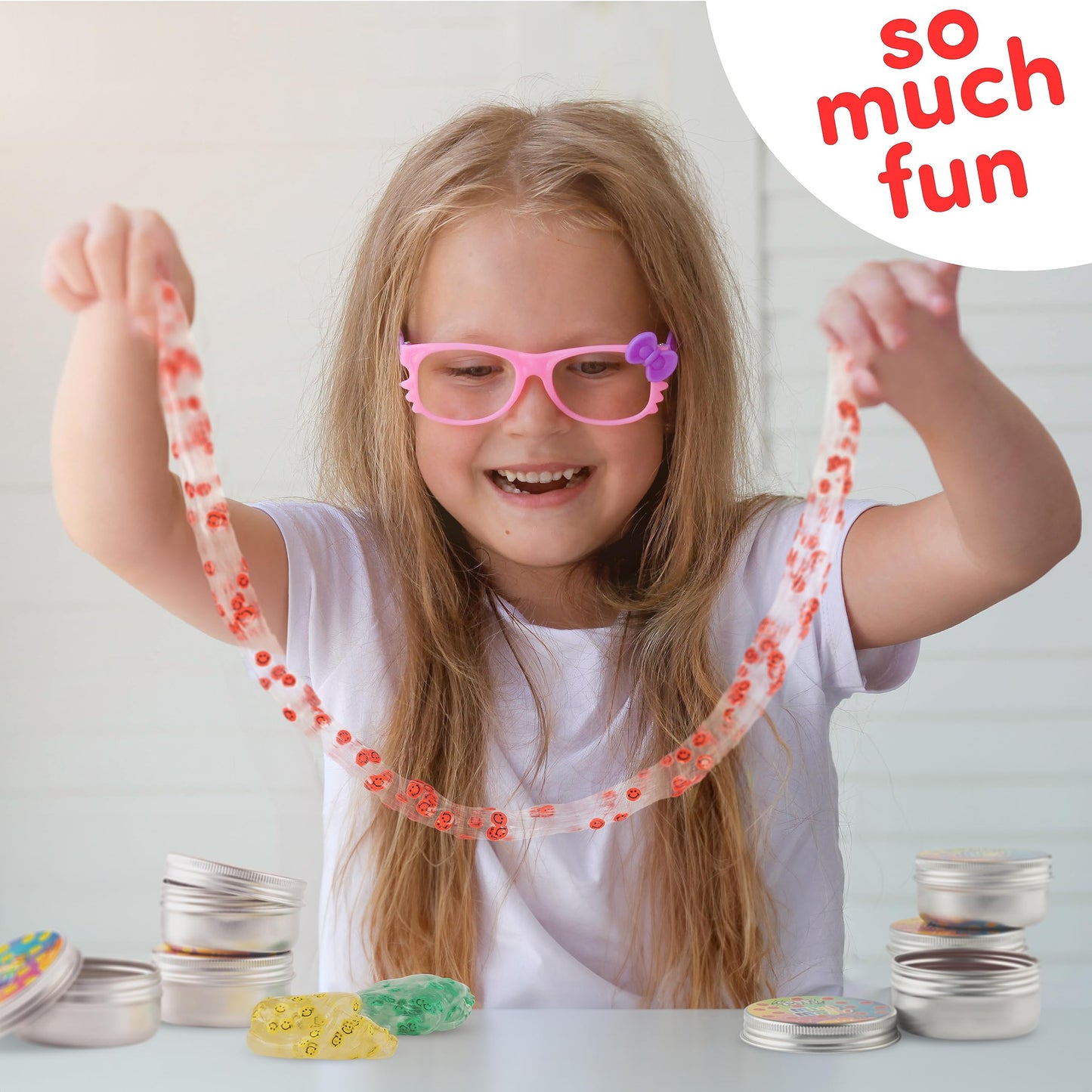 Goody Putty Emoji Putty Set — 5-Tin Bouncing Fidget Toy for Kids