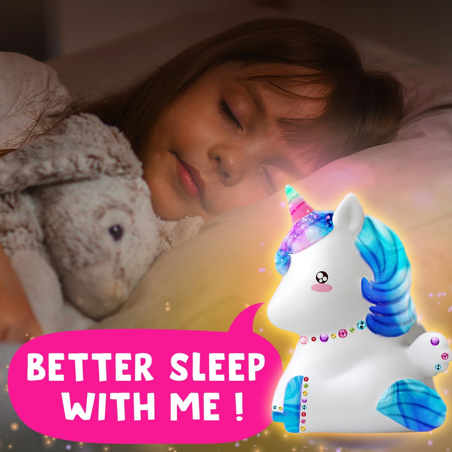Goody King Paint Your Own Unicorn Lamp Art Kit – DIY Night Light for Kids Ages 8-12