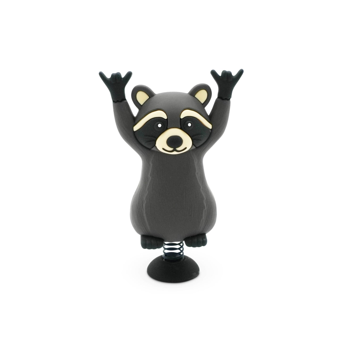 GOOFBALLS Dashboard Dancer – Funny Bobblehead Car Ornament | Rock n Roll Raccoon