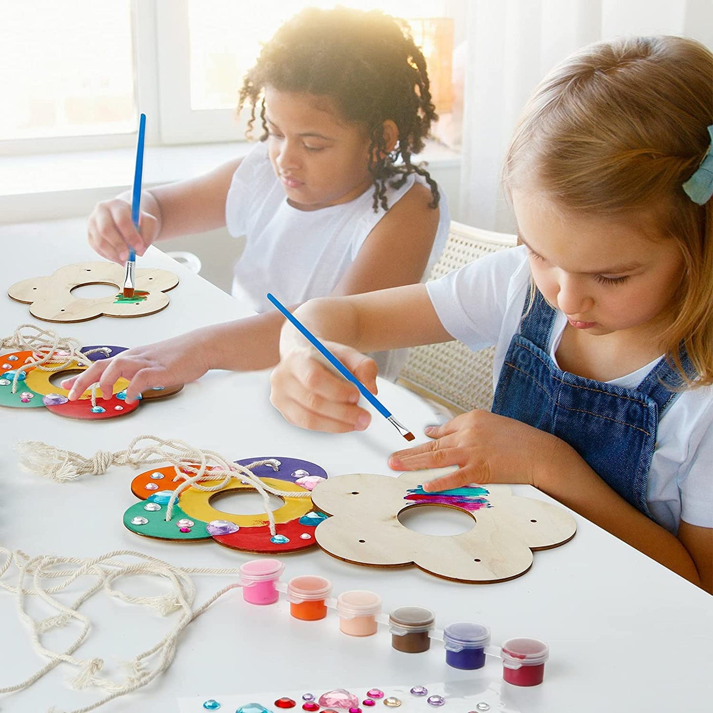 Gooidea Kids Arts & Crafts Bird Feeders – 2-Pack DIY Wooden Paint Kits for Outdoor Fun (Ages 3–12)