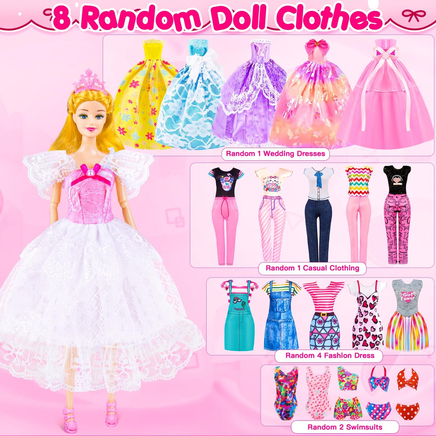 GORISPI Doll Dream Closet & Camping Playset – 160+ Pcs for 11.5-Inch Dolls
