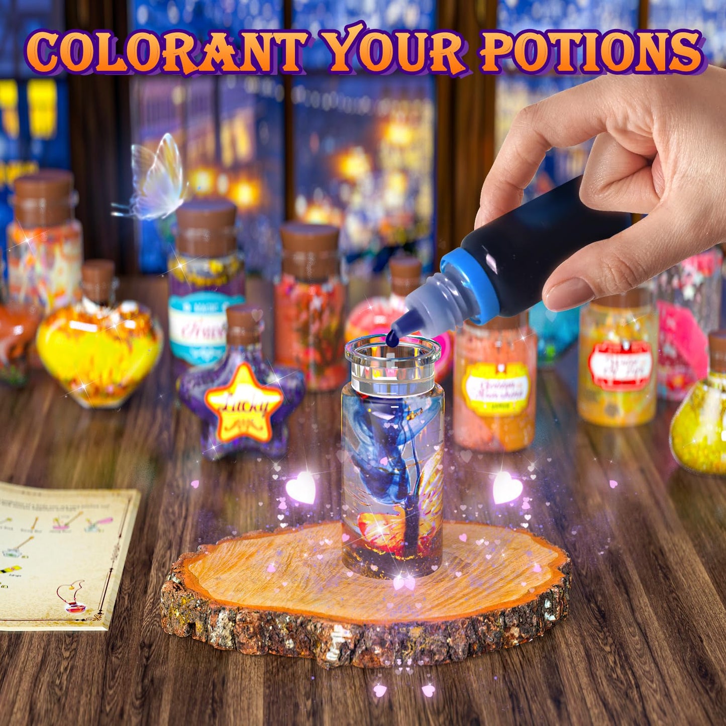 GORISPI Magic Potion Kit for Girls – 22 Potions Fairy Craft Kit for Kids 6–12+