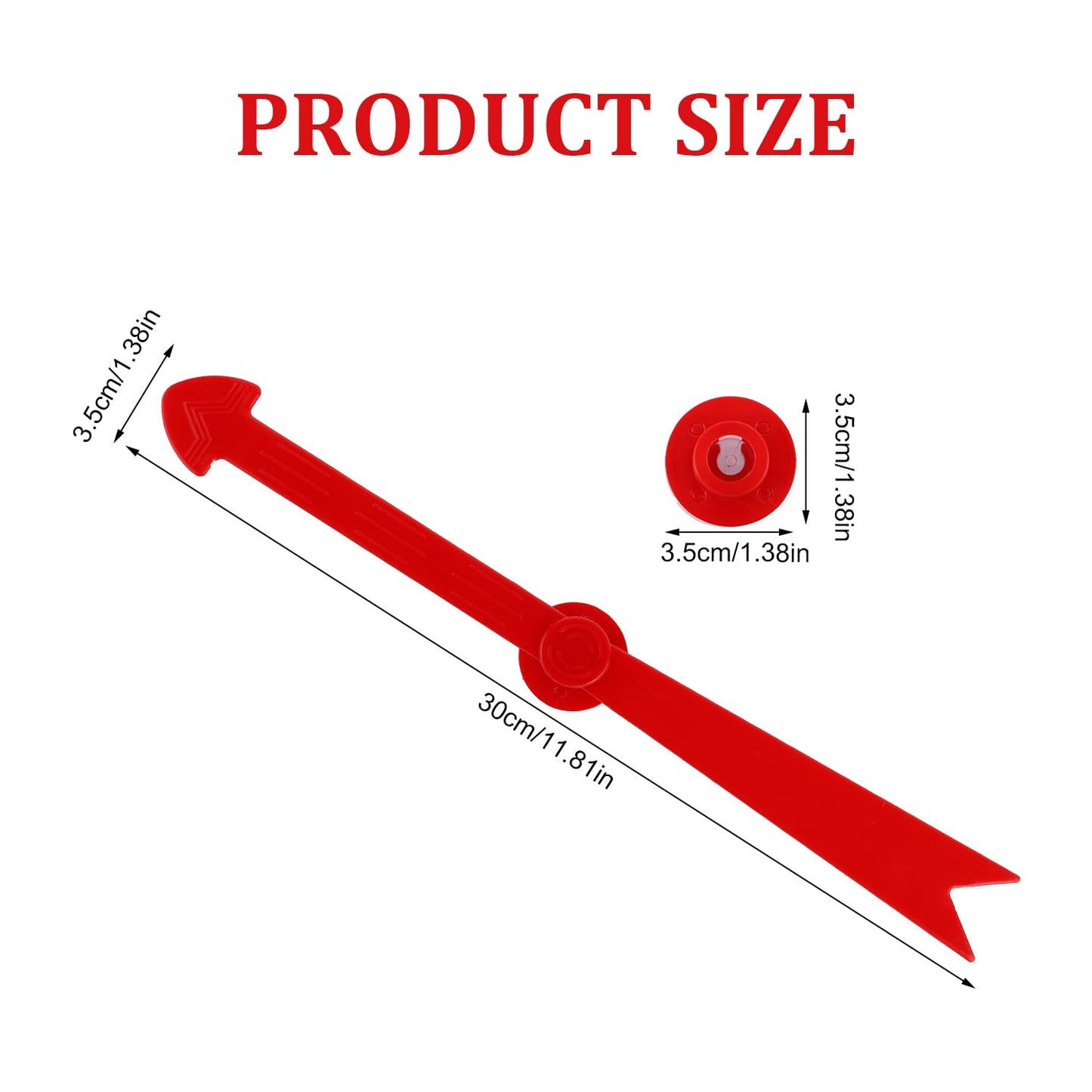 Gosknor Large Arrow Spinner with Suction Cup – Classroom Game Spinner (Red)