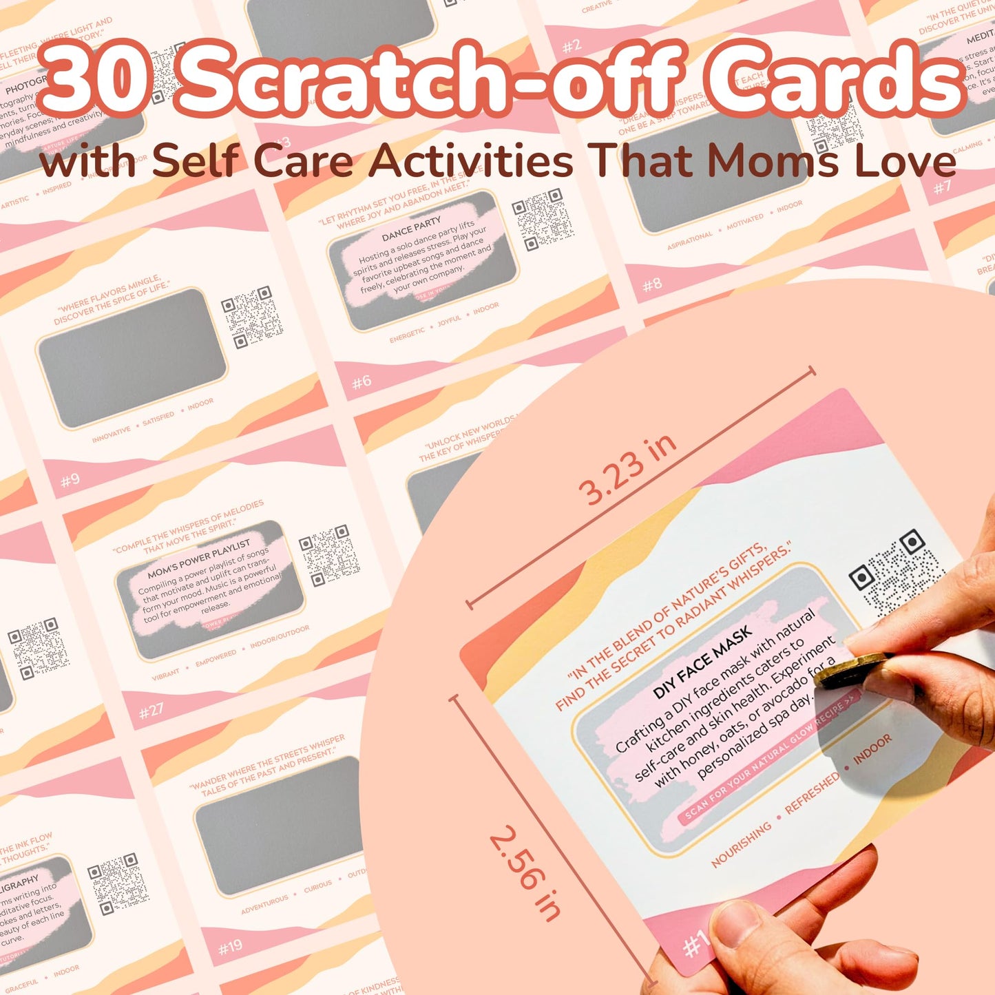 Got you a little something: Self-Care Gift for Moms - 30 Scratch-Off Cards