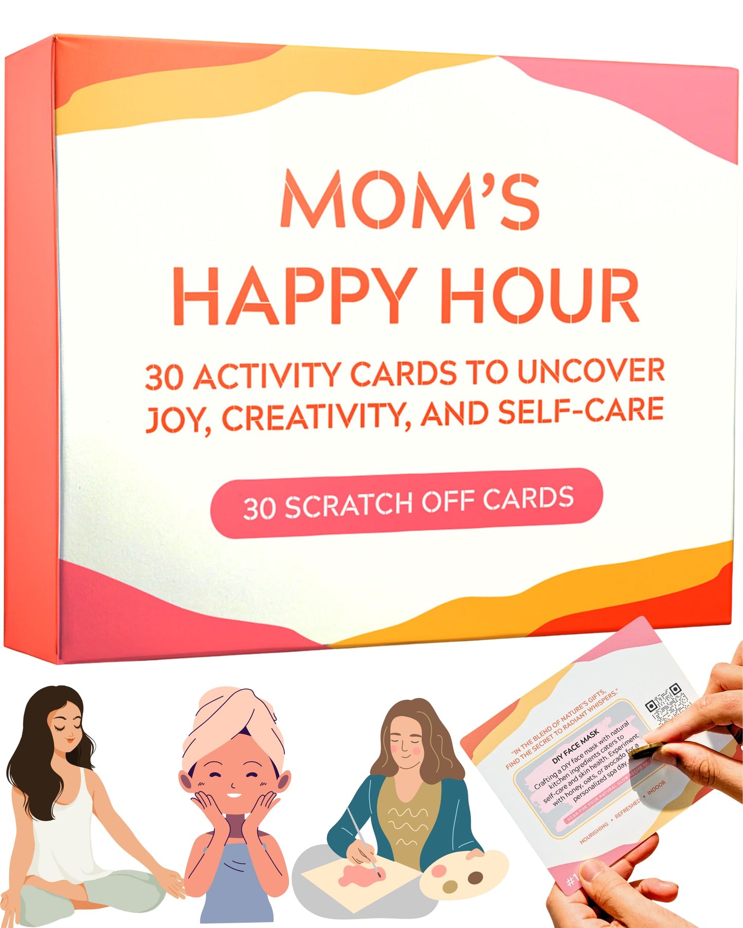 Got you a little something: Self-Care Gift for Moms - 30 Scratch-Off Cards