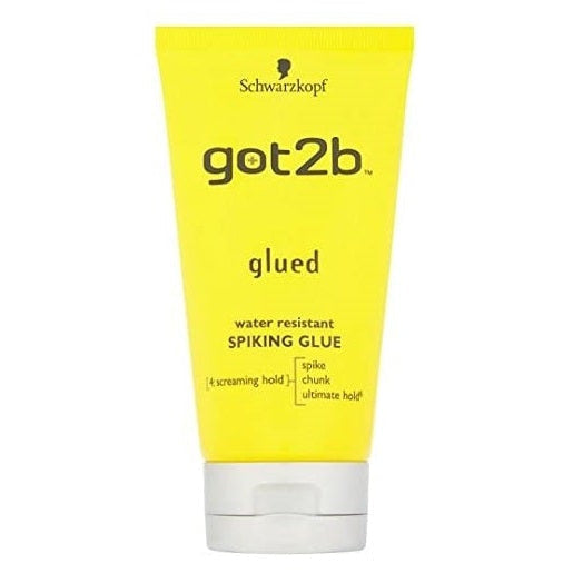 Schwarzkopf Got2b Glued Water Resistant Spiking Glued Extreme Hold Hair Gel for Men & Women 150ml
