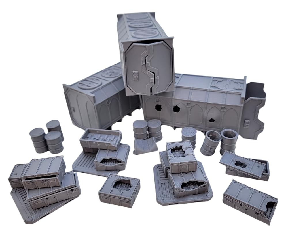 Gothic Sector Terrain Set – 28mm Buildings & Scatter for 2000-Point Warhammer 40k