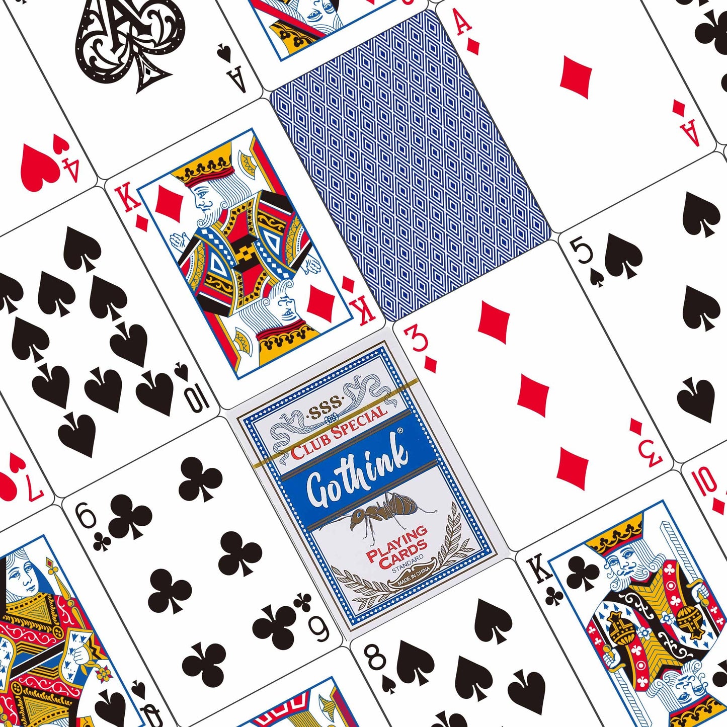 GOTHINK Playing Cards – 6-Deck Value Pack, Poker Size, Standard Index, Casino-Grade
