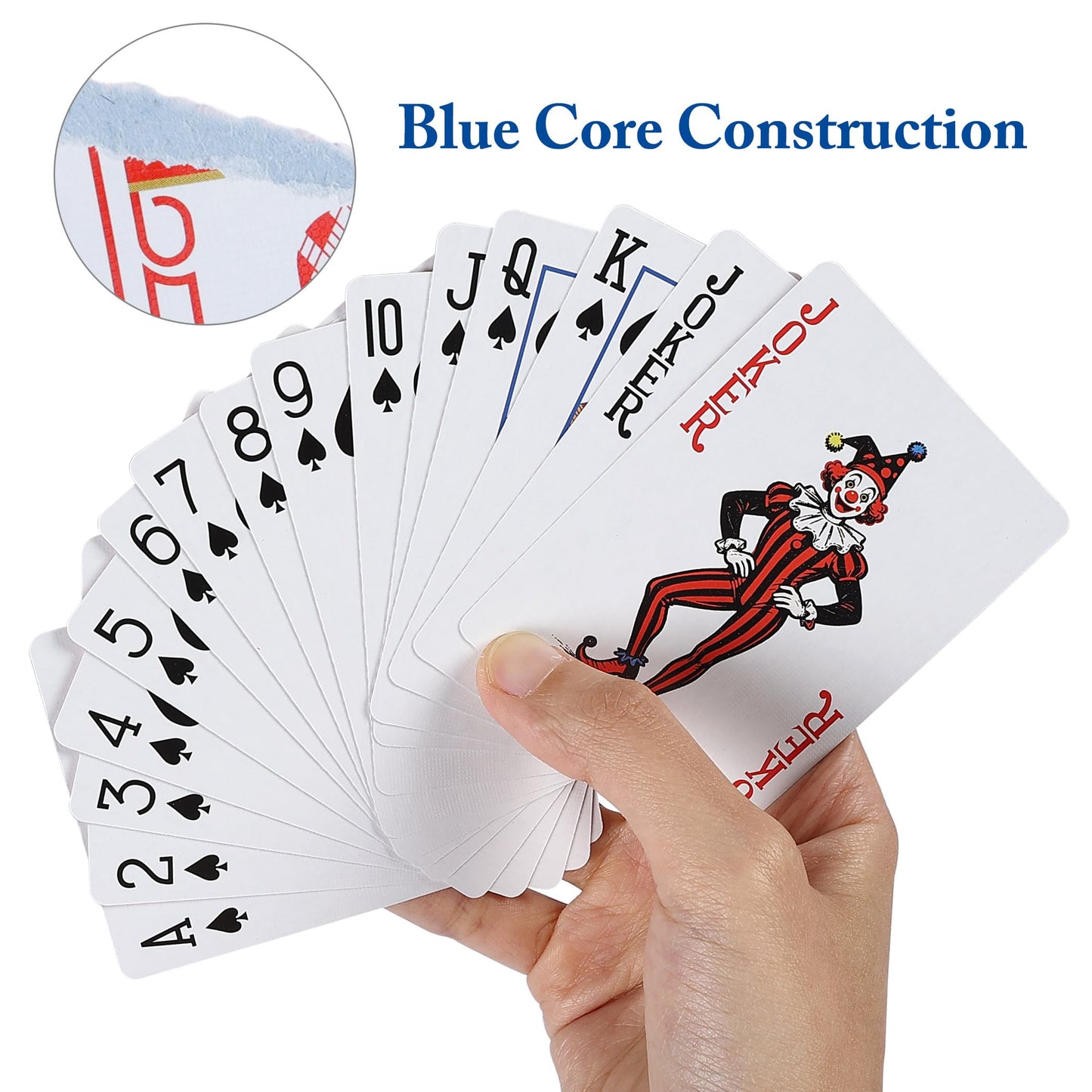 GOTHINK Playing Cards – 6-Deck Value Pack, Poker Size, Standard Index, Casino-Grade