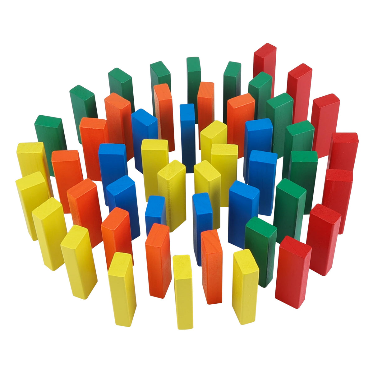 GOTHINK Wooden Blocks Stacking Game — 60 Pieces with Storage Box | Montessori Toy for Kids