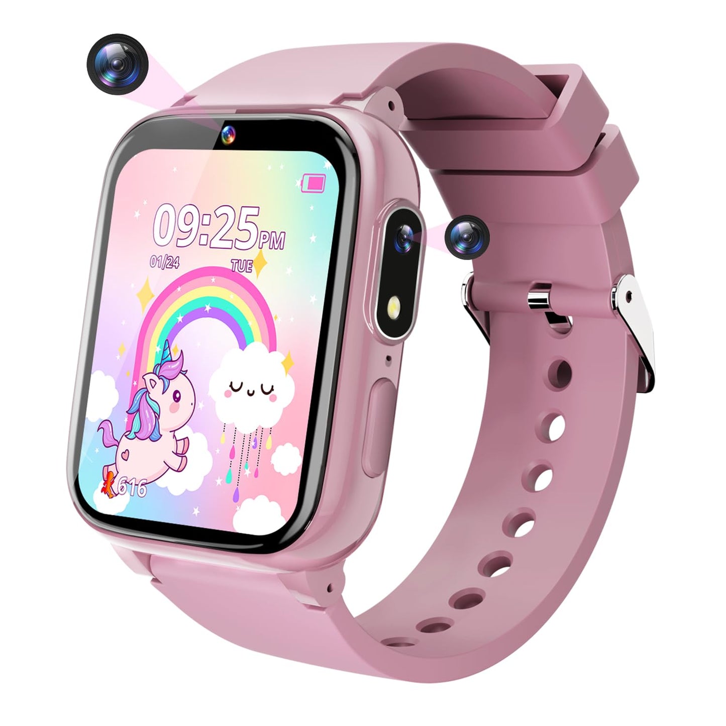Gothwick Kids Smartwatch – 26 Games, HD Camera, 10+ Day Battery, Ages 3-8