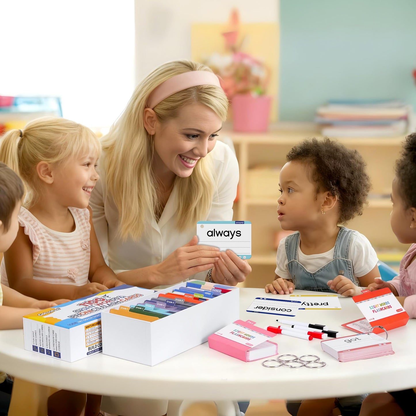 Gotoofun 1180 Sight Words Flash Cards – Dolch & Fry High-Frequency Reading Kit
