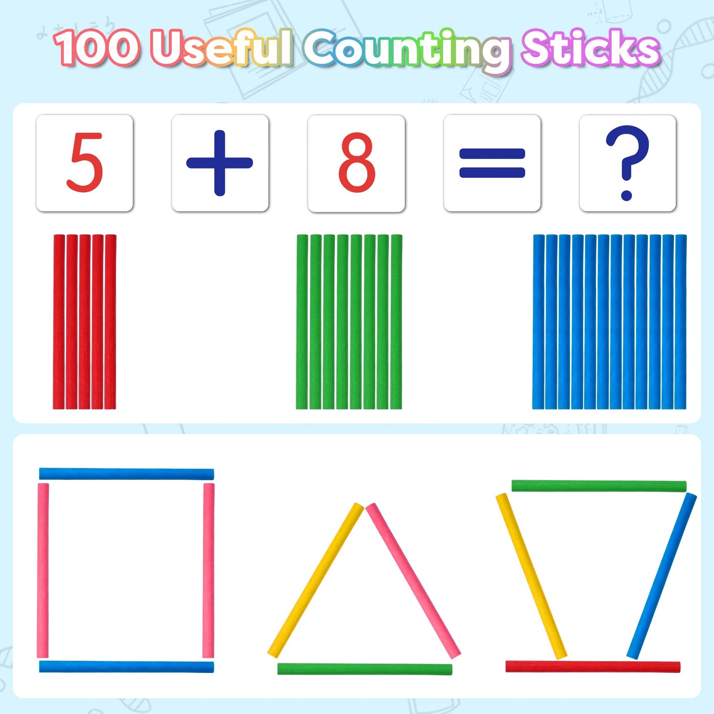 Gotoofun Wooden Abacus for Kids Math – Montessori Counting Toy for Toddlers & Preschool