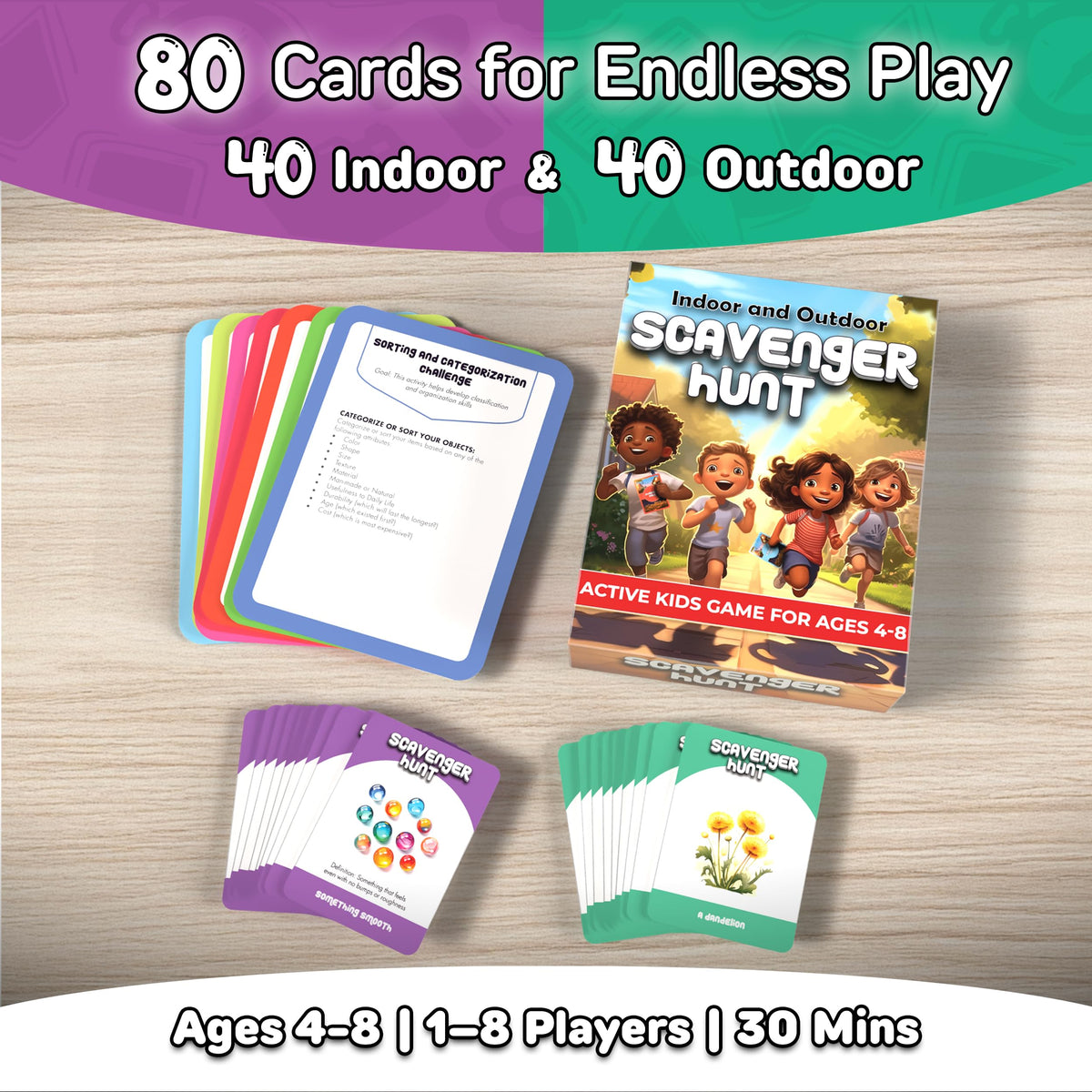 GOTROVO Active Kids Scavenger Hunt – Indoor & Outdoor Screen-Free Family Game (Ages 4-8)
