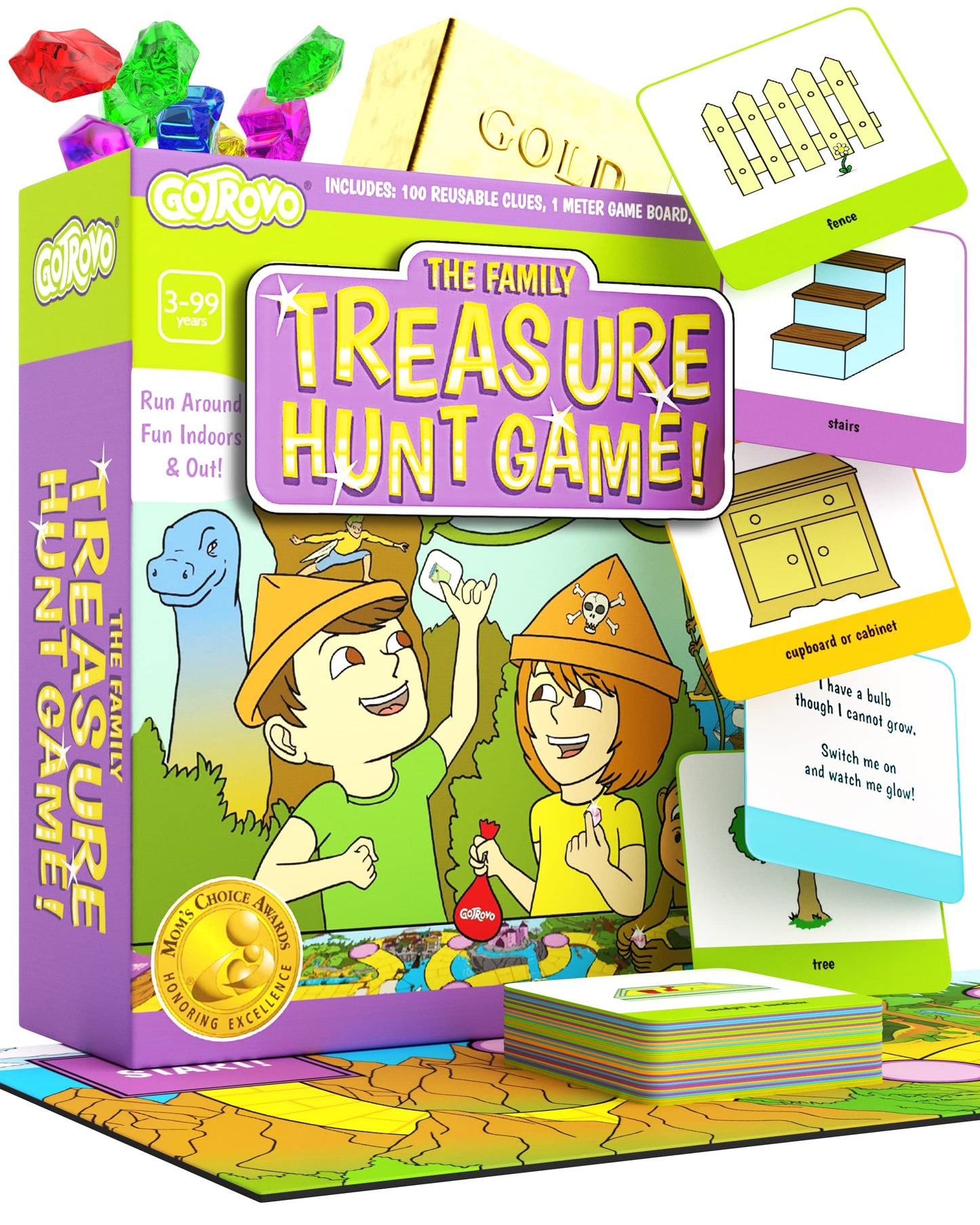 GOTROVO The Family Treasure Hunt Game | Indoor Adventure for Kids 4-8