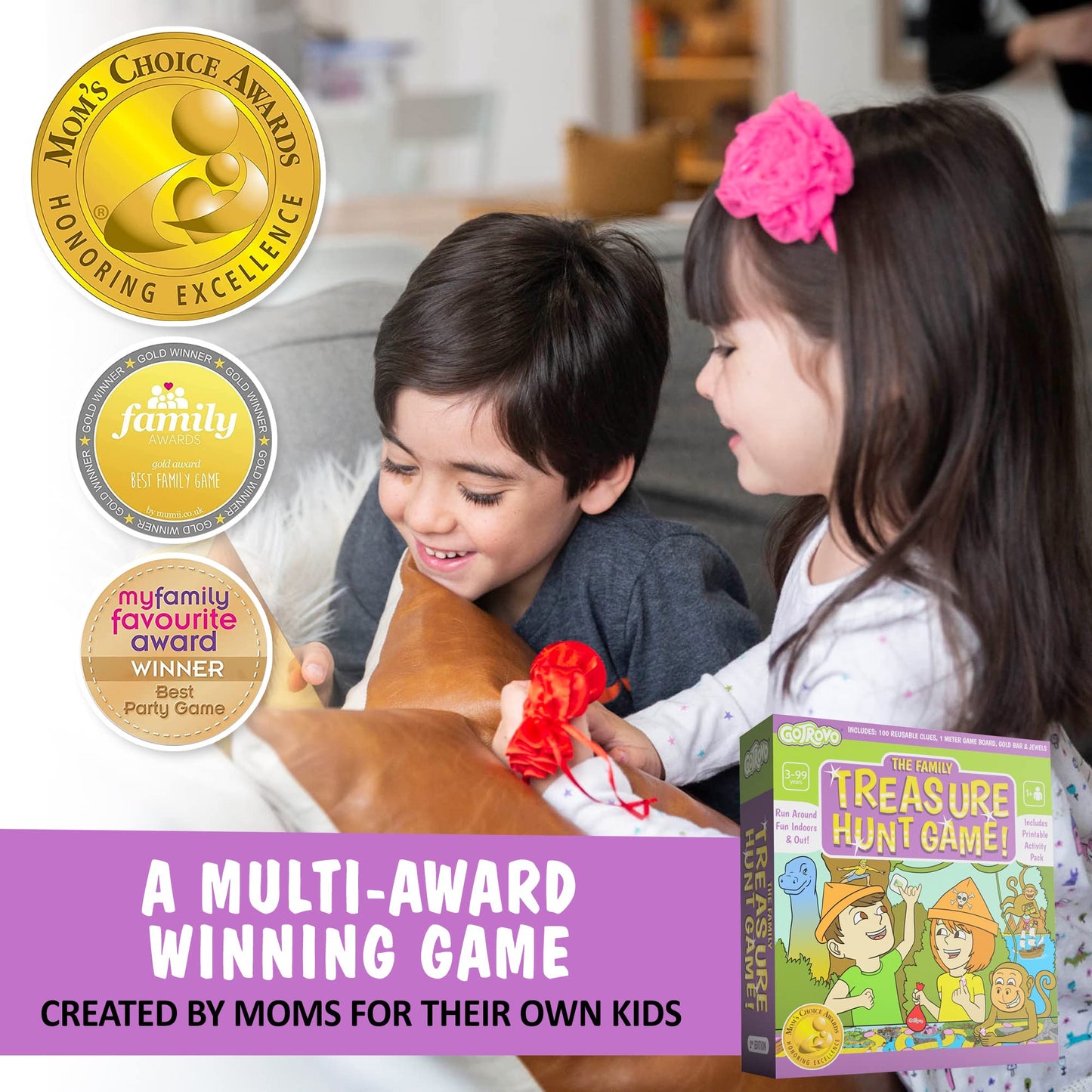 GOTROVO The Family Treasure Hunt Game | Indoor Adventure for Kids 4-8