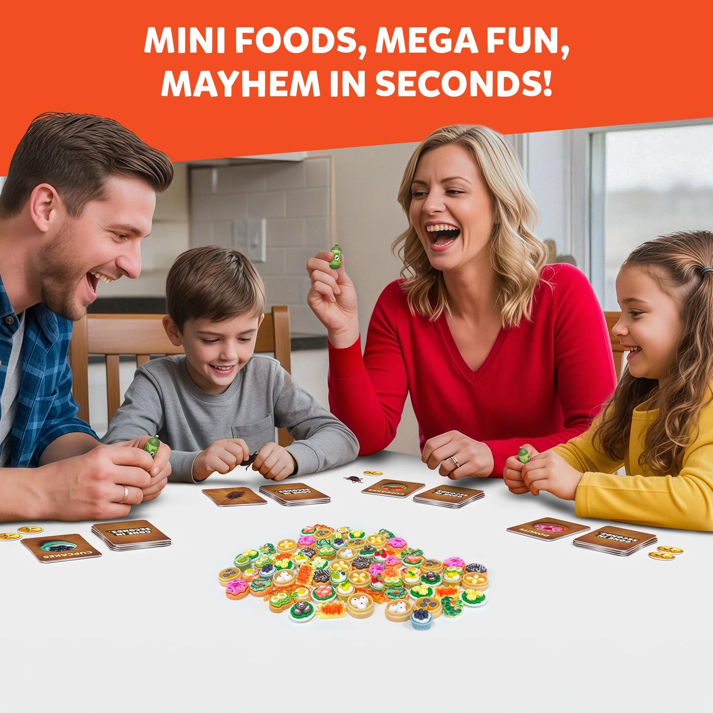 Gouda Games Gone in Seconds — Fast-Paced Mini Food Card Grab Game, 2–5 Players
