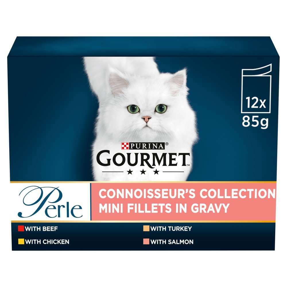 GOURMET Perle Mini Fillets in Gravy 12 x 85g  (Case of 4)