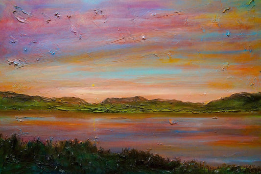Gourock Golf Club Sunset | Statement Interior Wall Art from Scotland