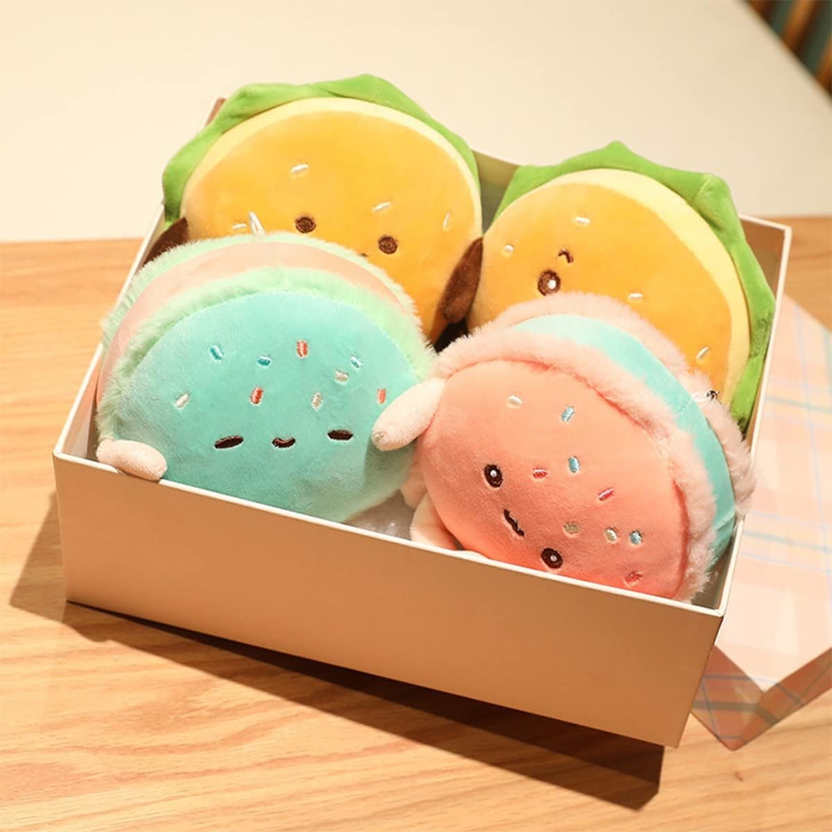 Goylmc Hamburger Plush Toy - Cute Hamburger Stuffed Toy Pillow for Kids