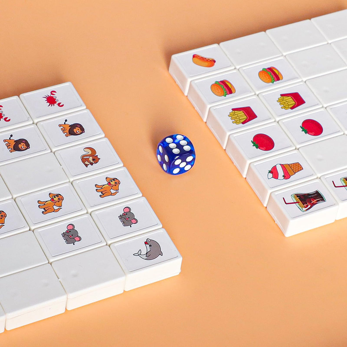 GRACIAS Mahjong Block Set – 50 ABS Tiles, DIY Stickers, Portable Travel Kit