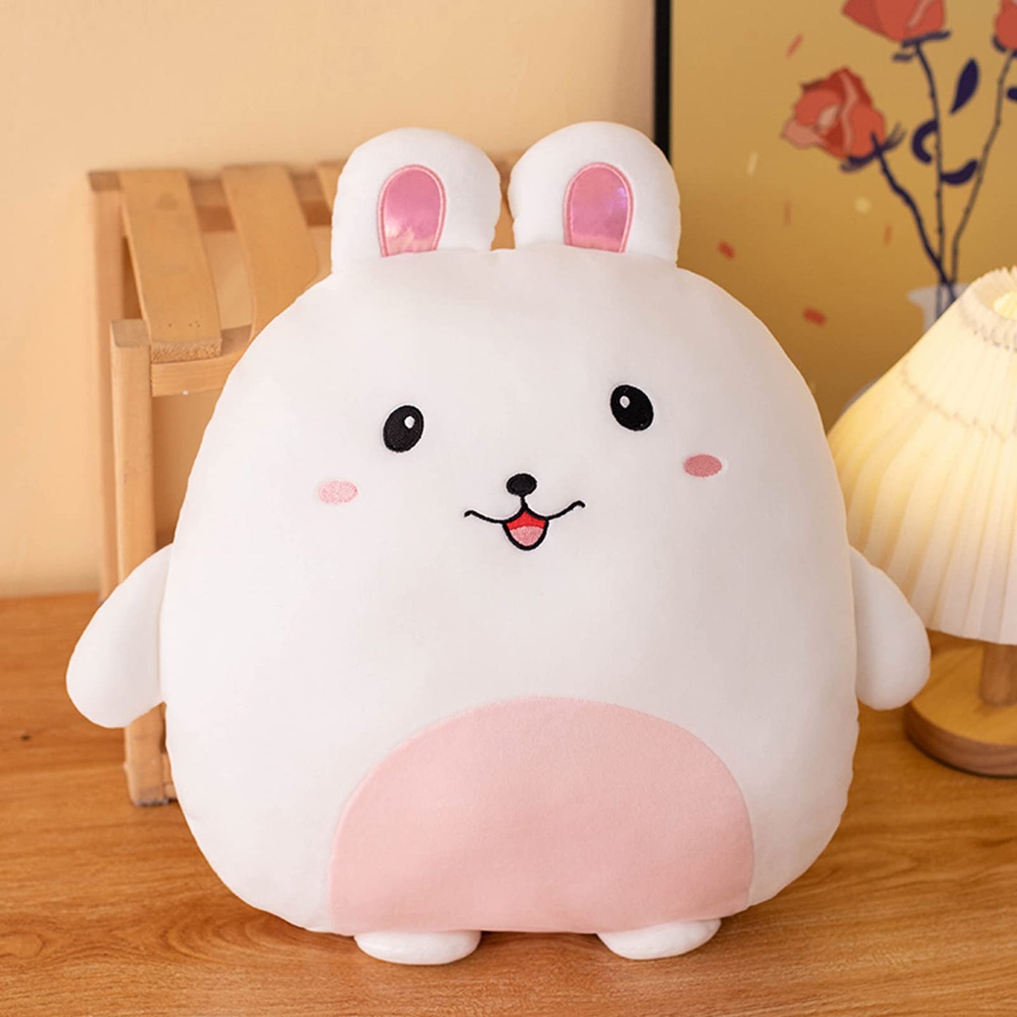 Grafingy Bunny Plush Pillow 16-Inch — Ultra-Soft Bunny Stuffed Toy for Room Decor & Gifts