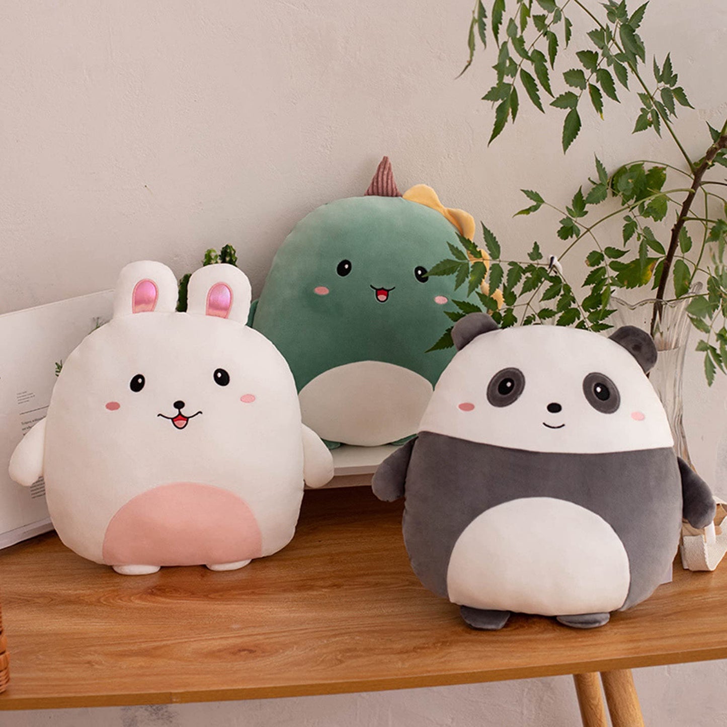 Grafingy 16-Inch Panda Plush Pillow – Cute Kawaii Panda Stuffed Toy & Hugging Pillow