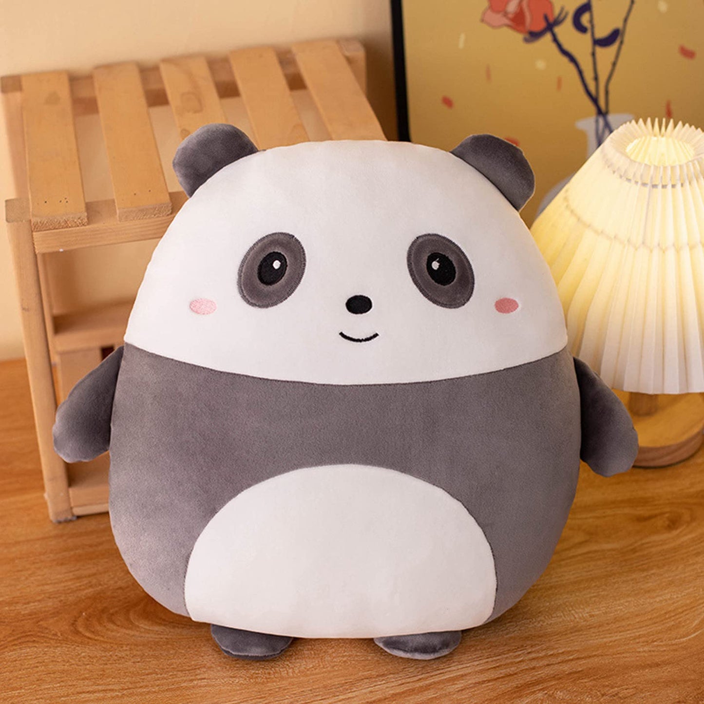Grafingy 16-Inch Panda Plush Pillow – Cute Kawaii Panda Stuffed Toy & Hugging Pillow