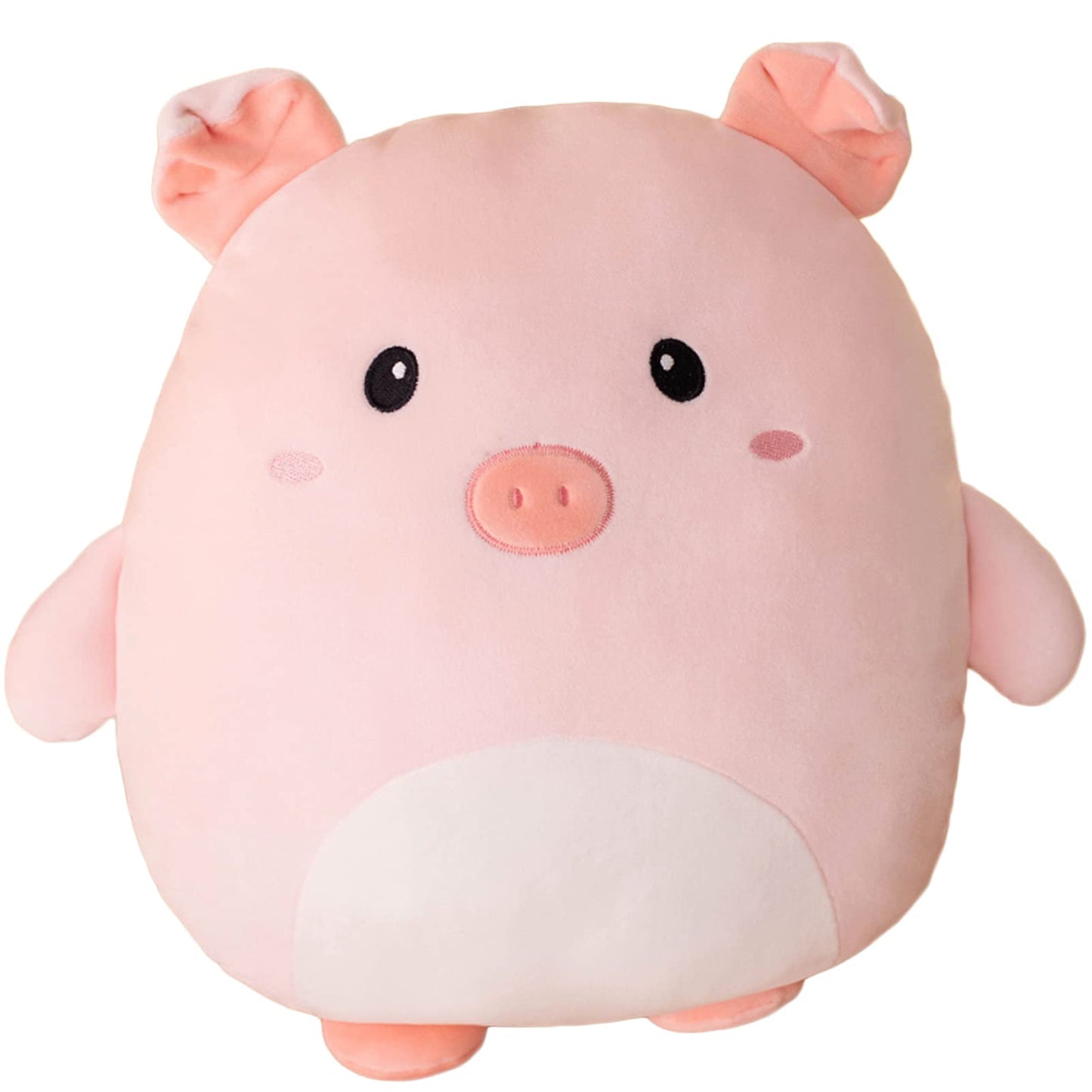 Grafingy Pig Plush Pillow – 16-Inch Pink Pig Plush Toy & Decorative Throw Pillow