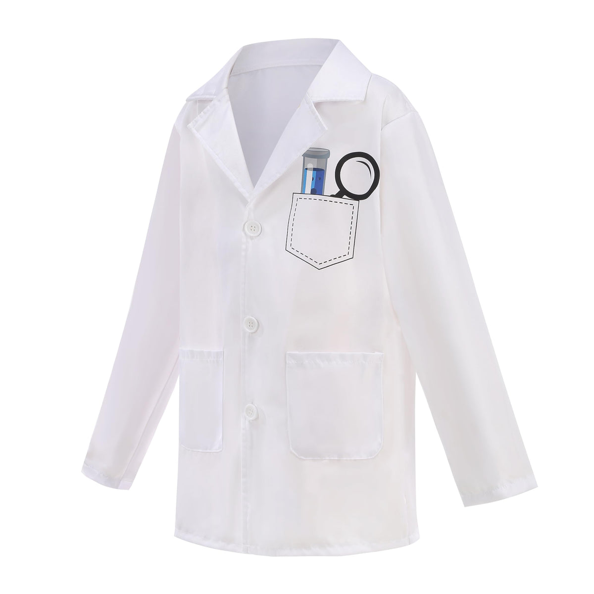 GRAJTCIN Mad Scientist Costume Kit for Kids – 8-Piece White Lab Coat Set | 100th Day, Halloween