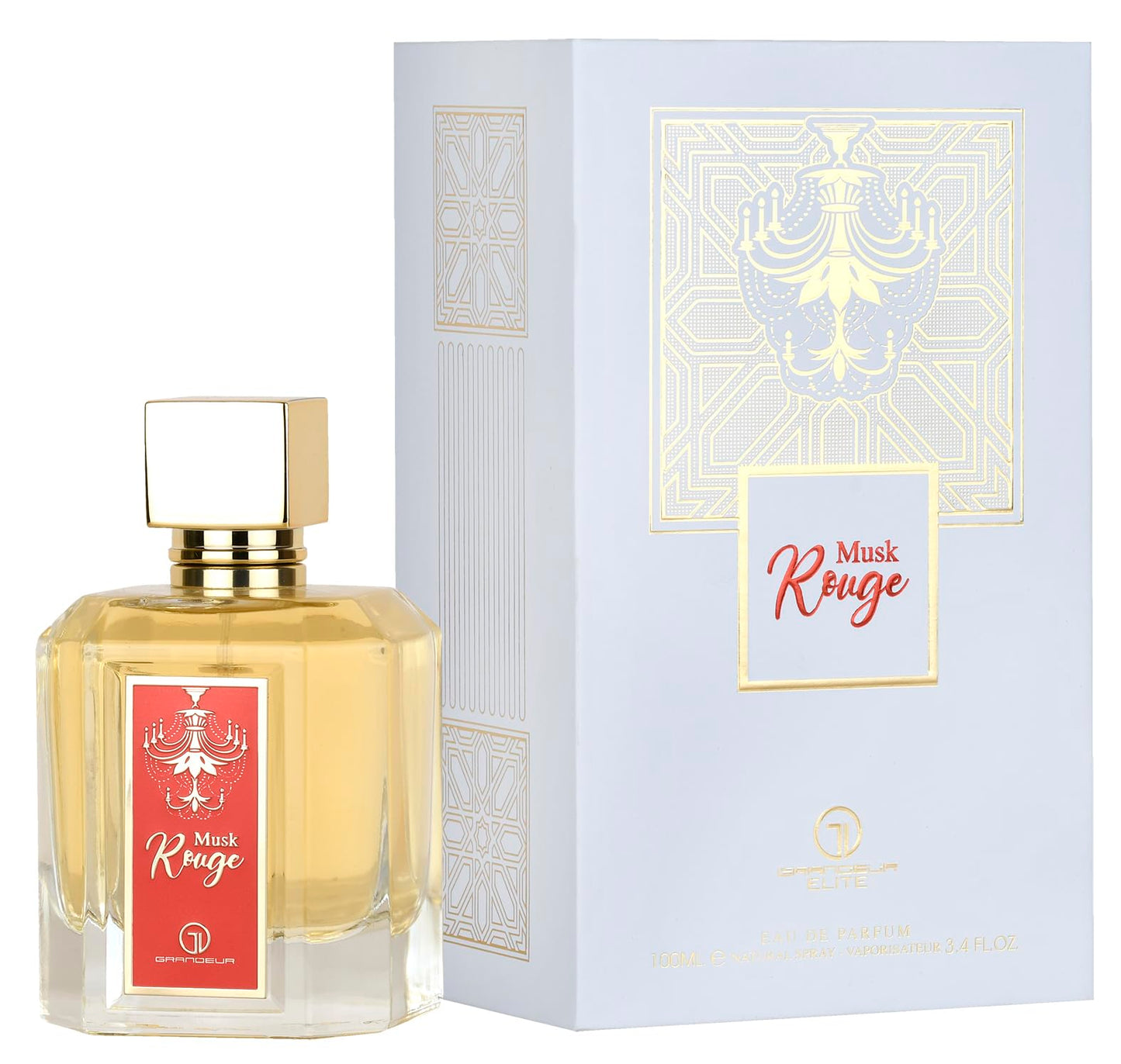Grandeur Musk Rouge Eau de Parfum 100ml – Saffron, Jasmine & Amberwood